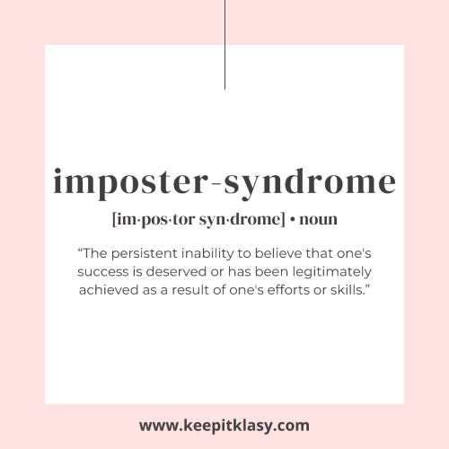 Imposter syndrome definition (1) Imposter syndrome definition